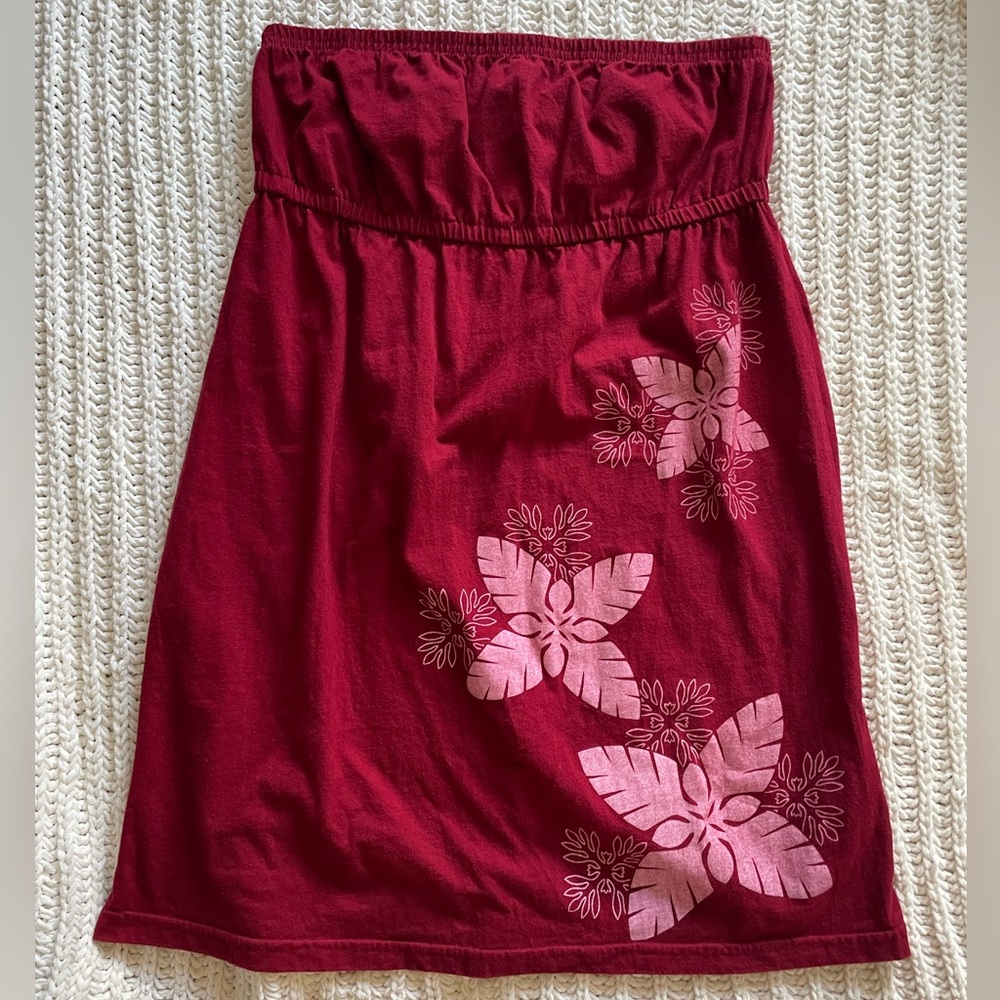 strapless quilt dress